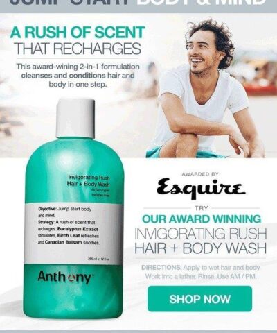Alternative view of Anthony Invigorating Rush Hair and Body Wash