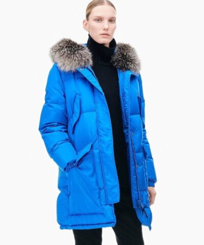 Army By Yves Salomon Doudoune Down Jacket, Blue-20262914