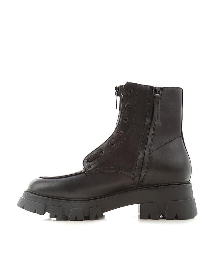 Alternative view of Ash Black Lynch Front Zip Chunky Boots