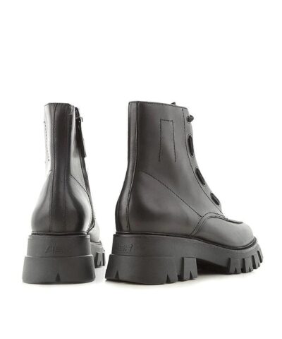 Ash Black Lynch Front Zip Chunky Boots - Image 4