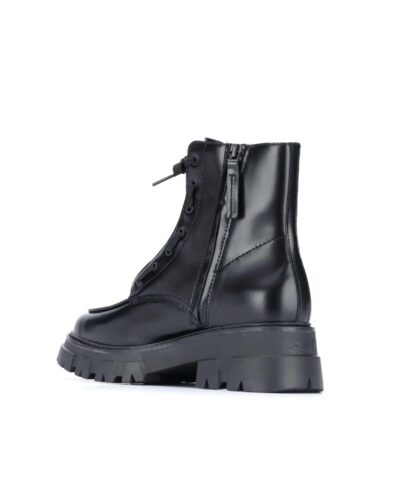 Ash Black Lynch Front Zip Chunky Boots - Image 9