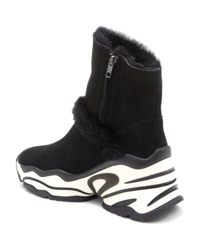 Ash Blake Suede & Faux Fur High-Top Sneakers - Image 3