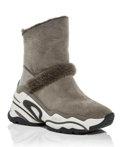 Ash Blake Suede & Faux Fur High-Top Sneakers - Image 7