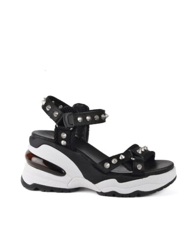 Ash DEAN Black Wedge Trainer Sandals-20256621