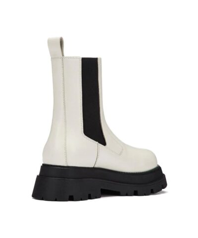 Ash Elite Tall Boots In White Leather 20237305 2