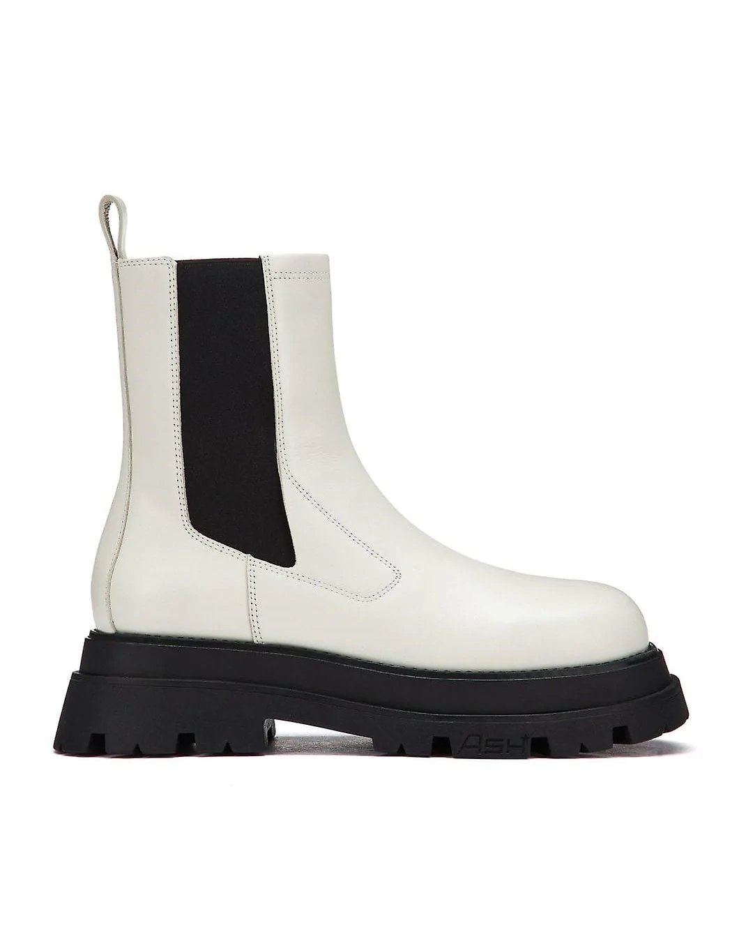 Ash Elite Tall Boots In White Leather-20237305