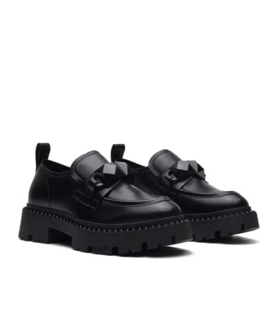 Alternative view of Ash Gemini Black Leather Loafers