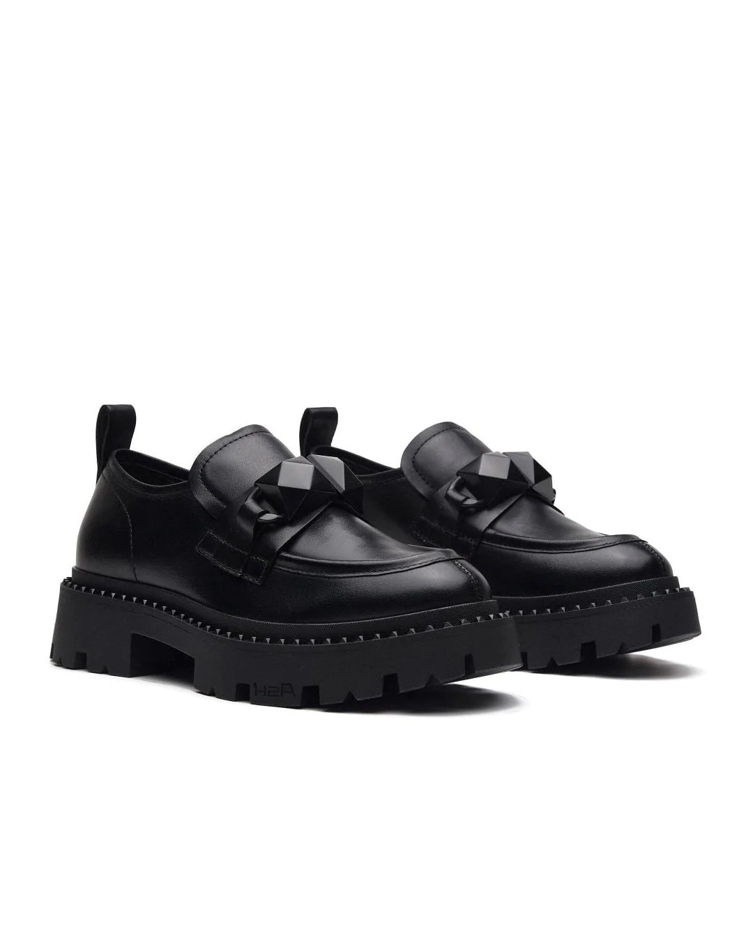 Alternative view of Ash Gemini Black Leather Loafers
