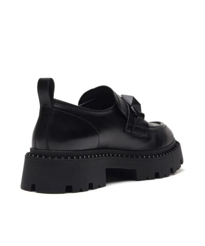 Ash Gemini Black Leather Loafers - Image 3