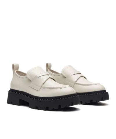 Alternative view of Ash Genial Cleated Loafers In White Leather