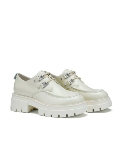Alternative view of Ash Laslo White Leather Lace Brogues