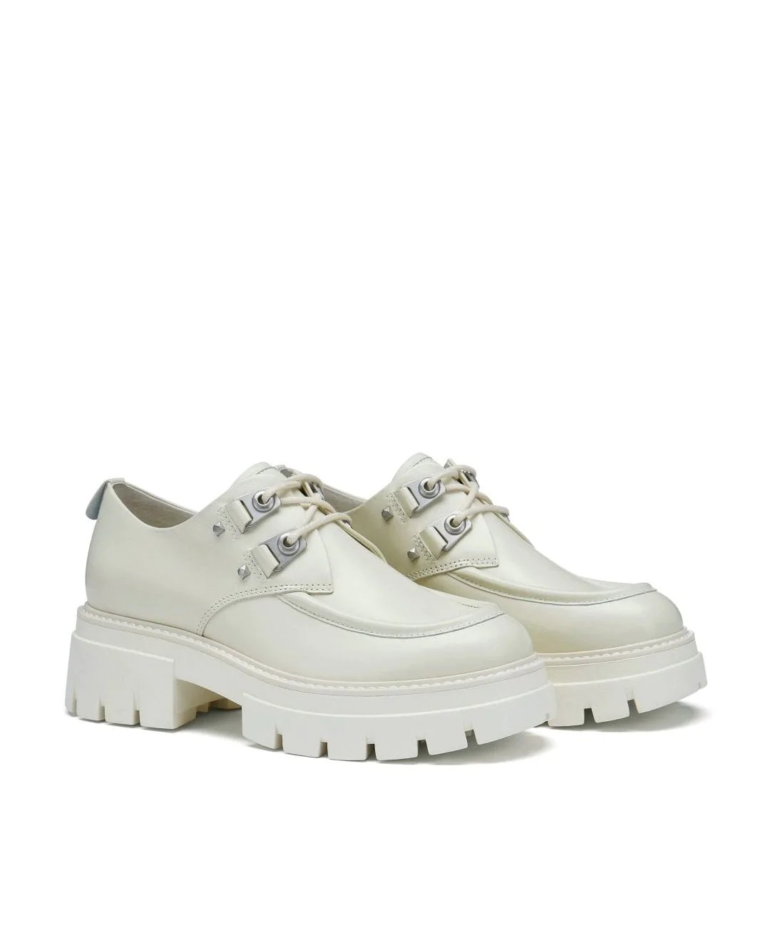 Alternative view of Ash Laslo White Leather Lace Brogues
