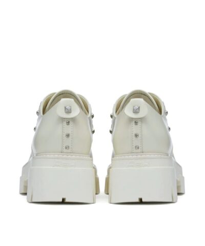 Ash Laslo White Leather Lace Brogues - Image 4