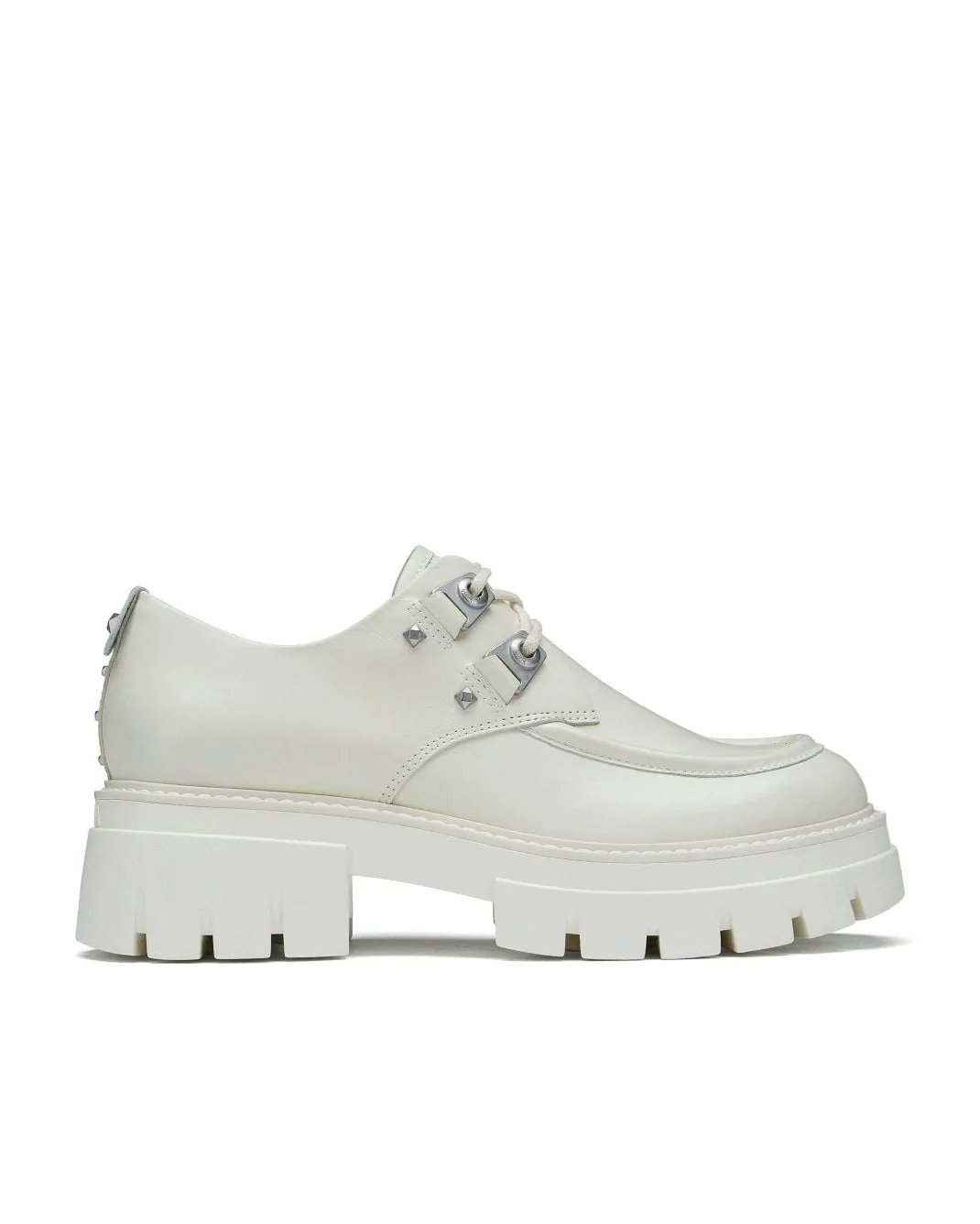 Ash Laslo White Leather Lace Brogues-20237354