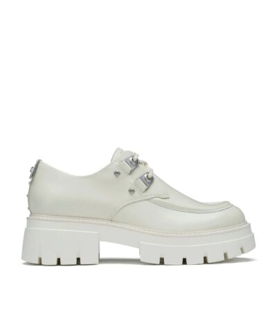 Ash Laslo White Leather Lace Brogues-20237359
