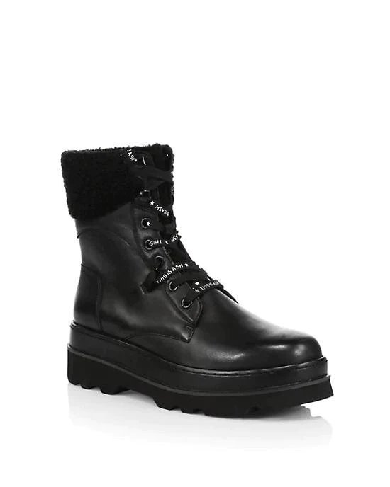 Alternative view of Ash Siberia Faux Fur & Leather Combat Boots