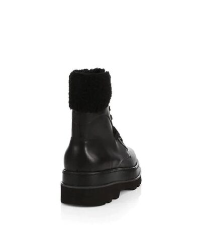Ash Siberia Faux Fur & Leather Combat Boots - Image 3