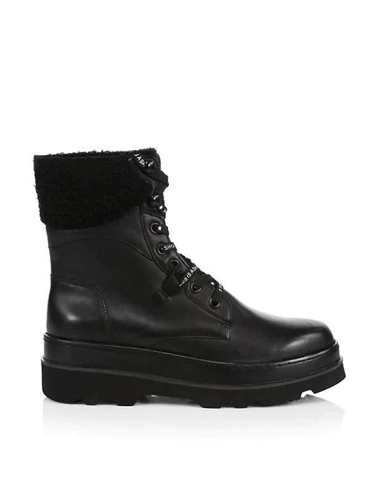Ash Siberia Faux Fur & Leather Combat Boots-20262251
