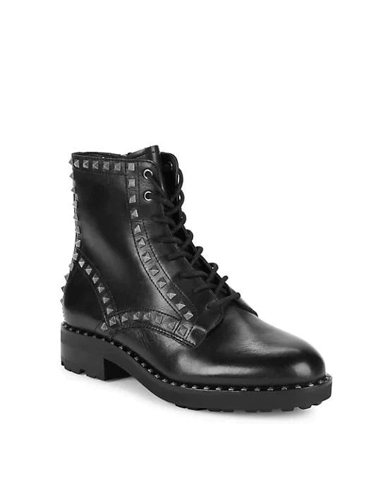 Alternative view of Ash Wolf Studded Leather Combat Boots