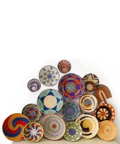 Alternative view of Rwanda Sisal Coil Weave Bowl