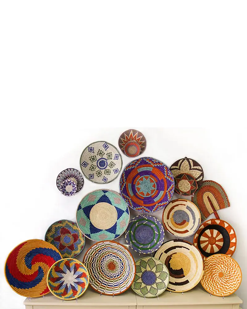 Alternative view of Rwanda Sisal Coil Weave Bowl