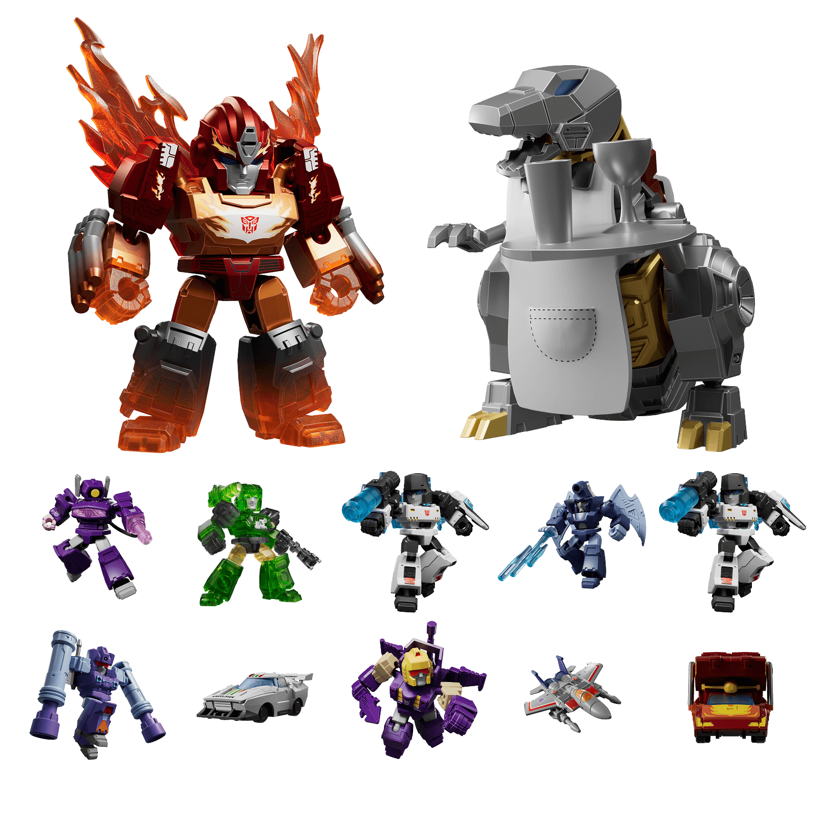 Alternative view of Blokees Figures | Transformers Defender Version 04 Tyrants Fury