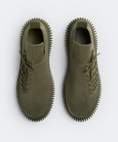 Bottega Veneta Ripple Sneaker In Khaki - Image 4