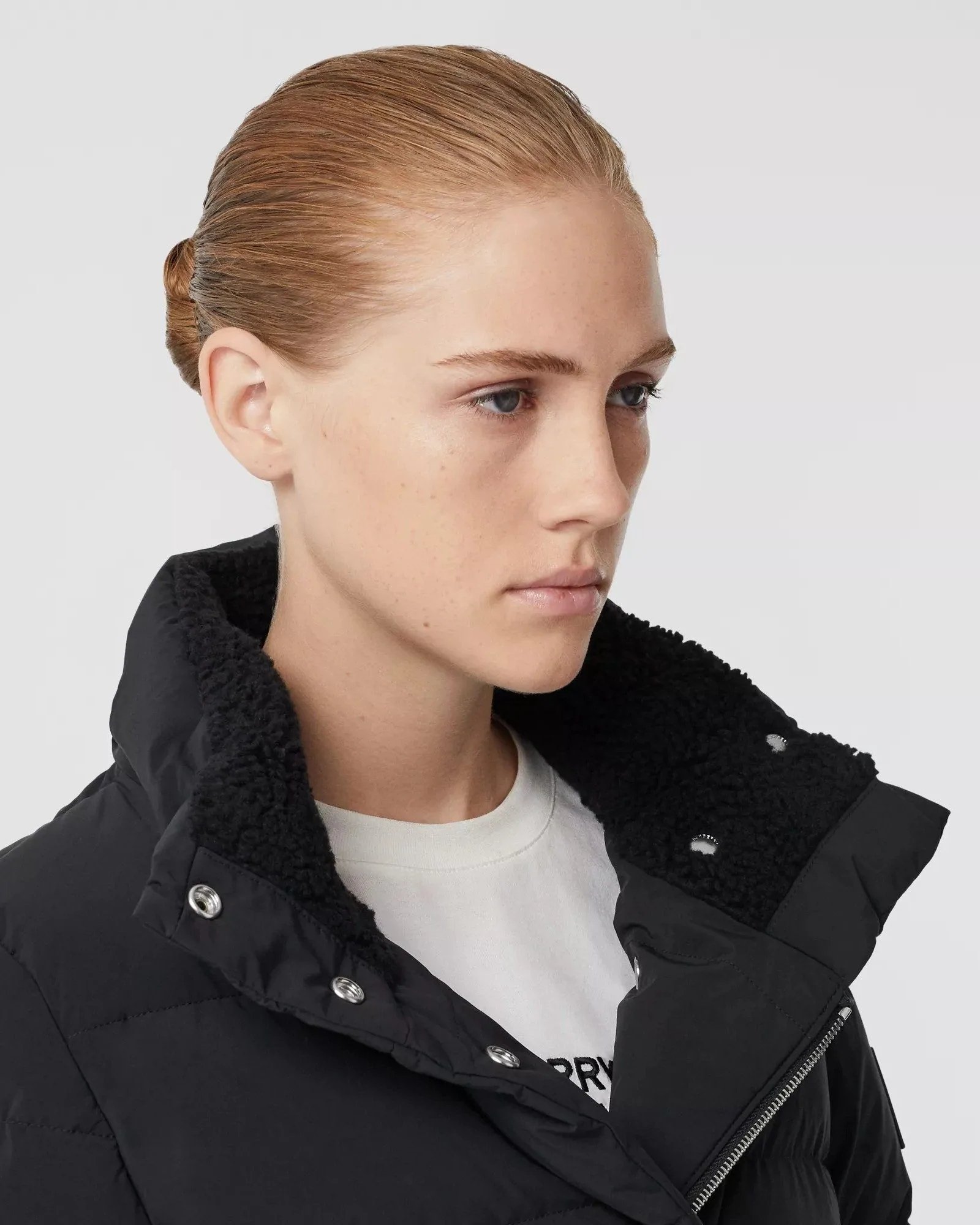 Alternative view of Burberry Detachable Hood Belted Puffer Coat