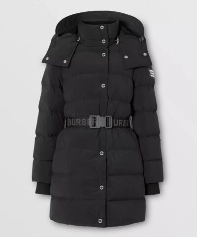 Burberry Detachable Hood Belted Puffer Coat - Image 4