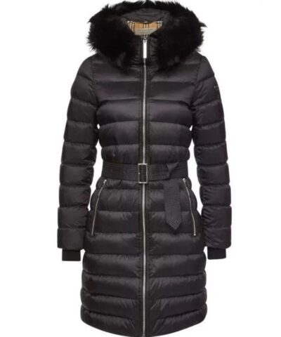 Burberry Limehouse Shearling-Trim Padded Coat-20261216