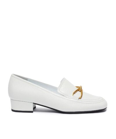 By Far Black Lino 35 Leather Loafers 20249514 4