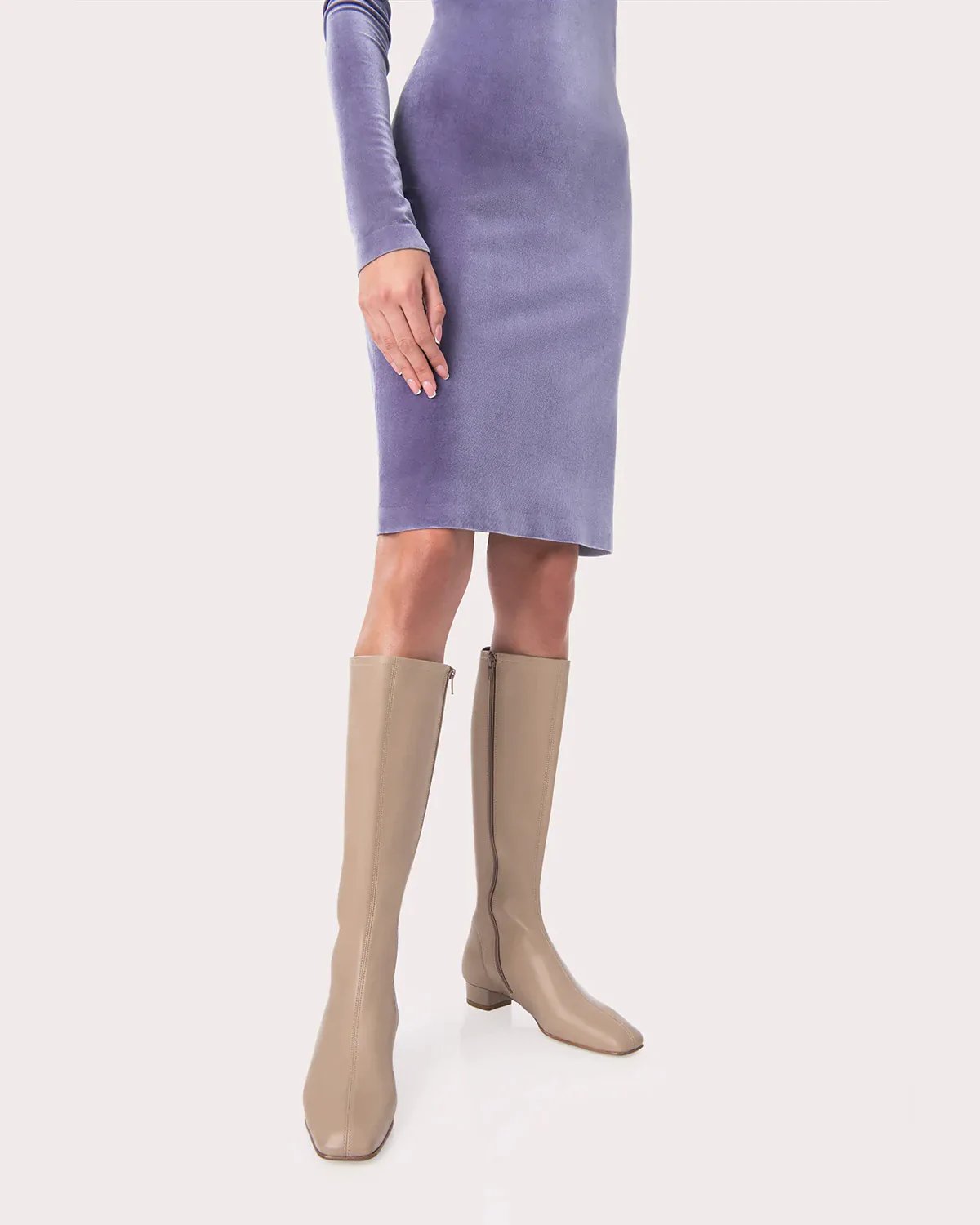 Alternative view of By Far Edie Nude Leather Boots