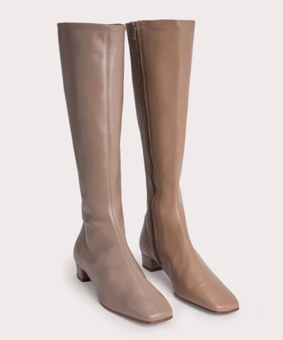 By Far Edie Nude Leather Boots - Image 3