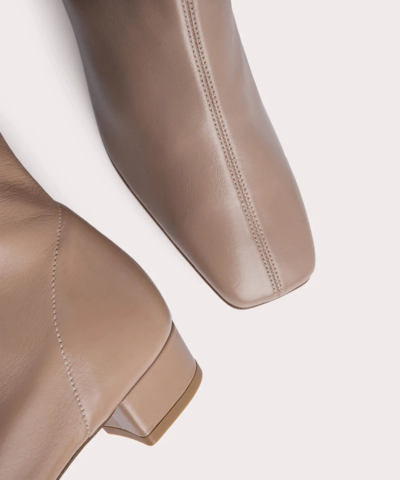 By Far Edie Nude Leather Boots - Image 4