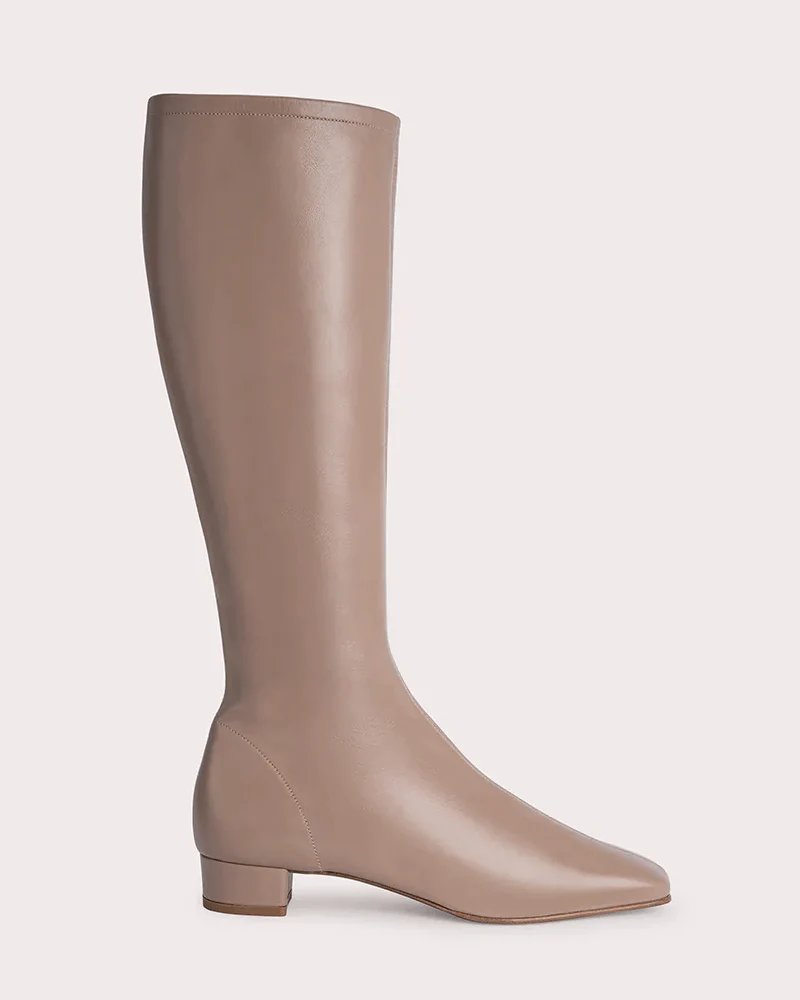 By Far Edie Nude Leather Boots-20236930