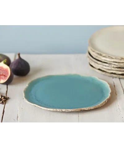 CakeplateTurquoiseHandmadeCeramics 3000xq