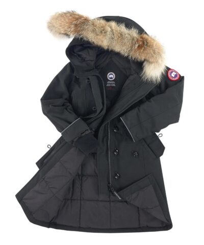 Canada Goose Youth Brittania Parka With Removable Fur Trim - Image 3