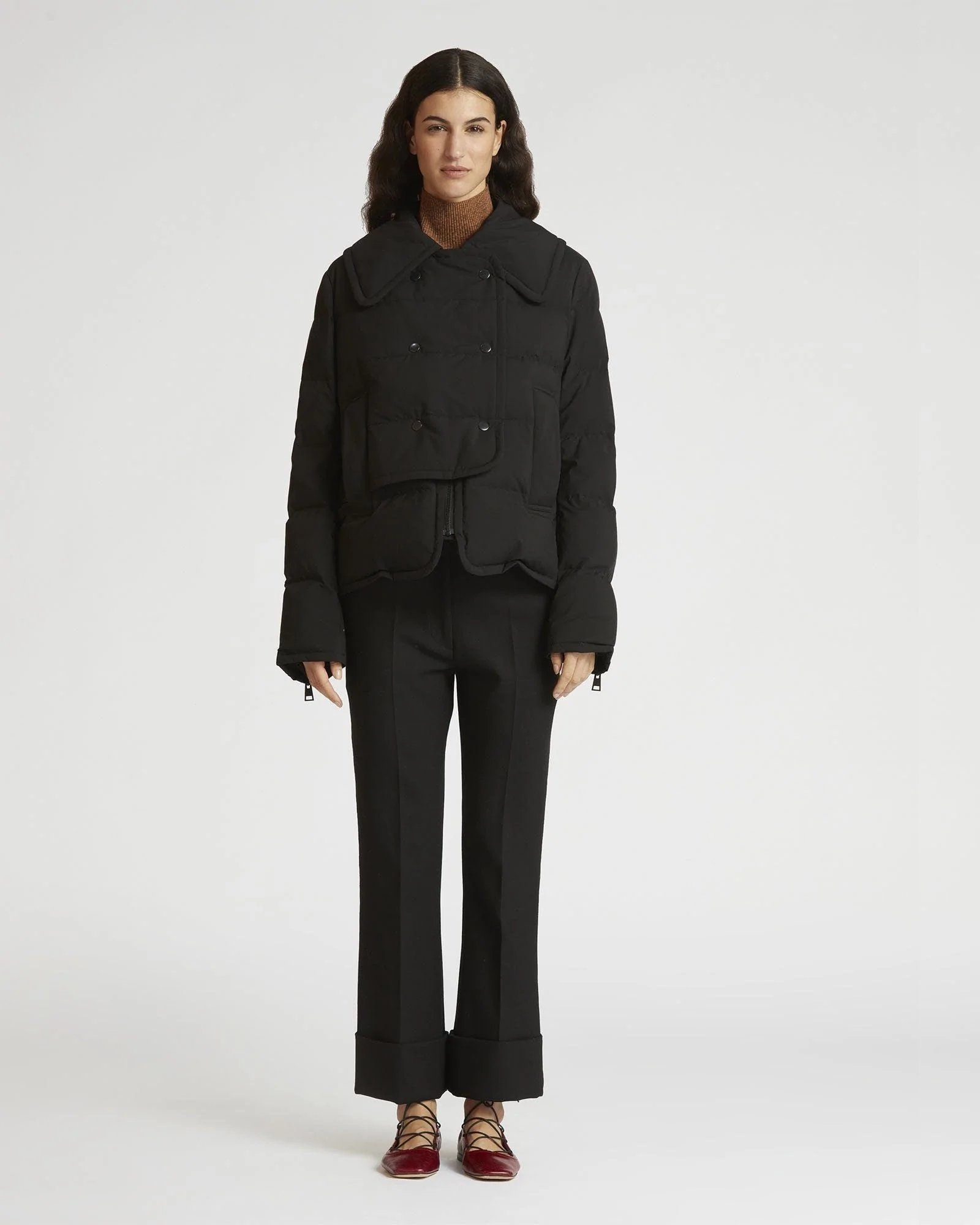 Alternative view of Carven Black Marly Downcoat