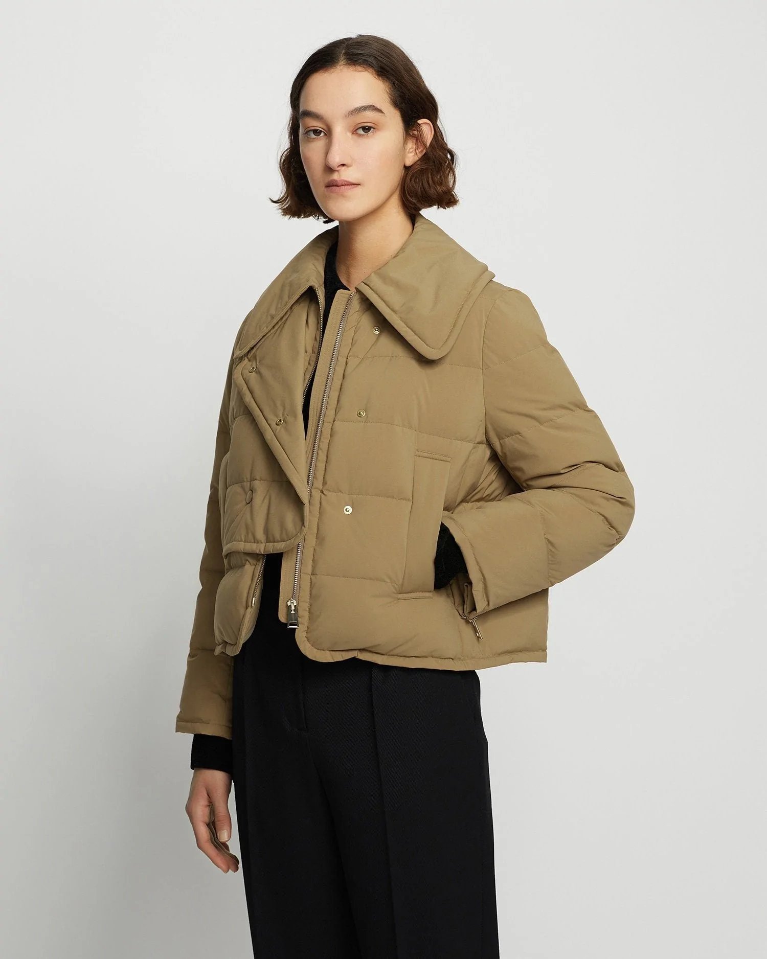Alternative view of Carven Camel Marly Downcoat