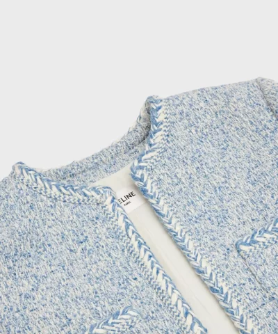Celine Cardigan Jacket In Wool Natte 20290993 2