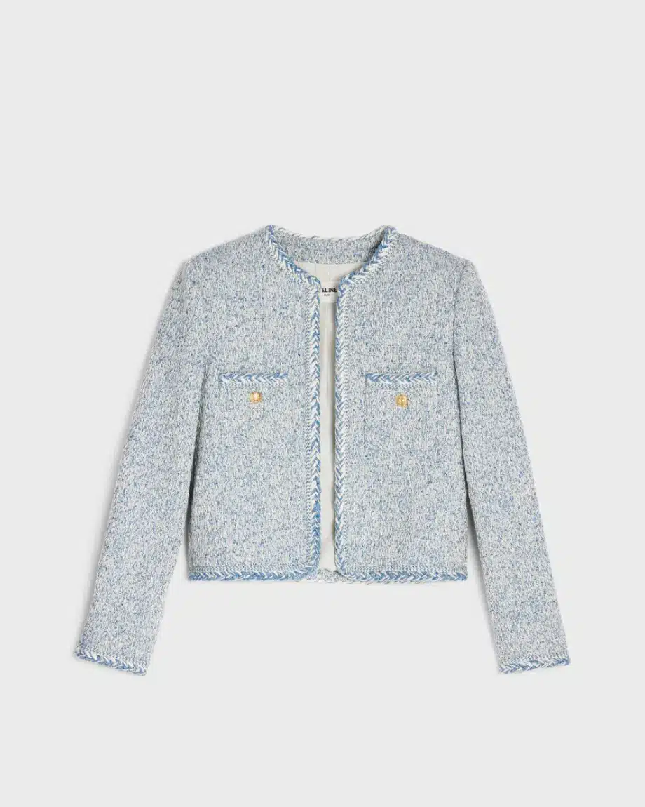 Celine Cardigan Jacket In Wool Natte-20290993
