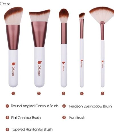 Contour Highlight Eyeshadow With Fan Makeup Brushes Portable Cosmetic Tools Kit 20221148 2