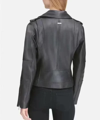 DKNY Leather Moto Jacket 20271524 1