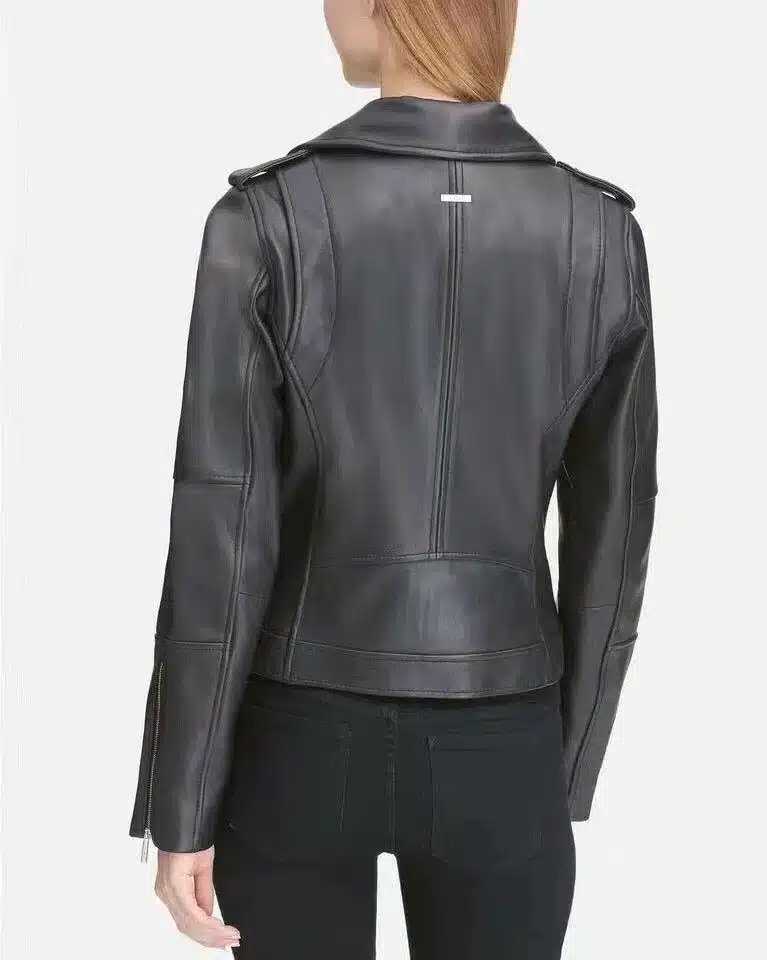 Alternative view of DKNY Leather Moto Jacket