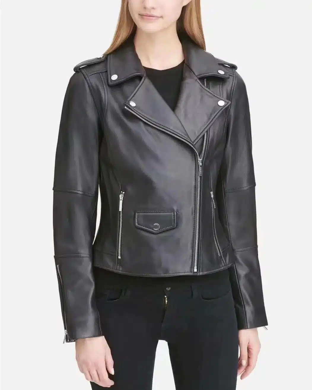 DKNY Leather Moto Jacket-20271524
