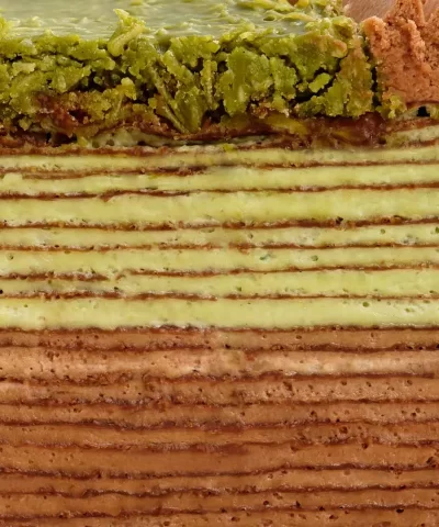Dubai Chocolate Mille Crepes 9 inch Serves 10 14 209 6