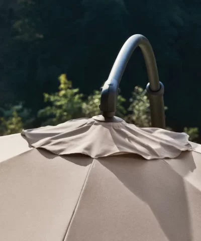 Ebonique Cantilever Umbrella with Base Included - Image 11