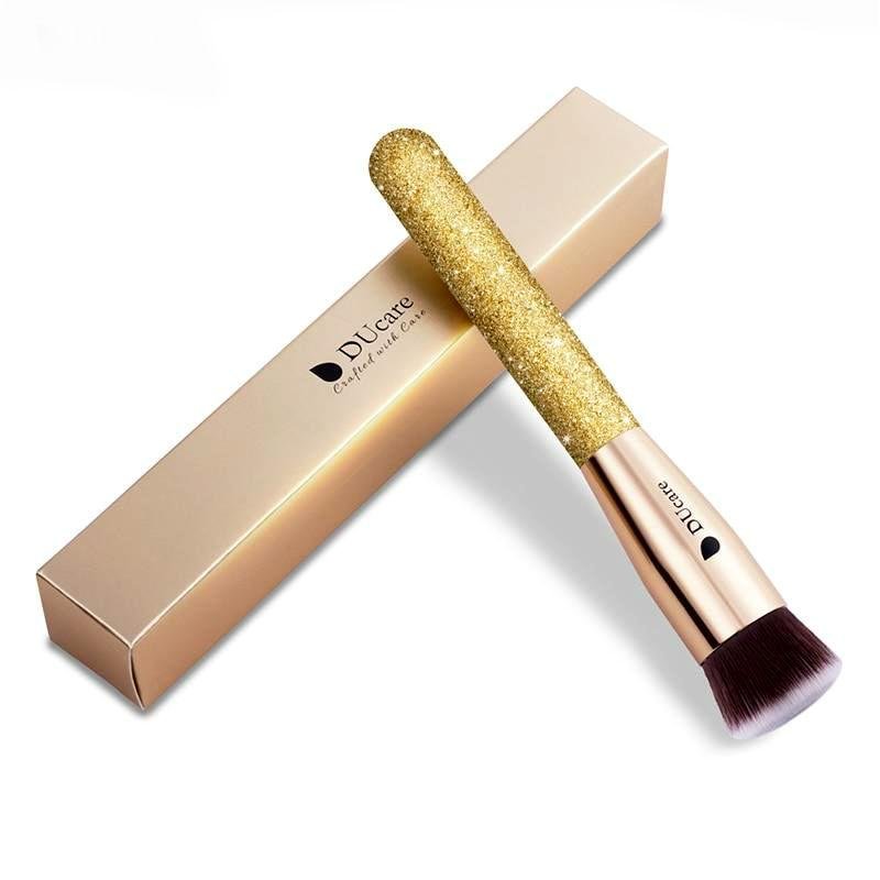 Alternative view of Golden Flat Top Foundation Kabuki Face Make Up Brushes