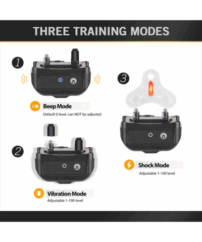 SmartPet P18 Dog Training Collar with Remote - Shock, Vibration, Sound | IP67 Waterproof - Image 3