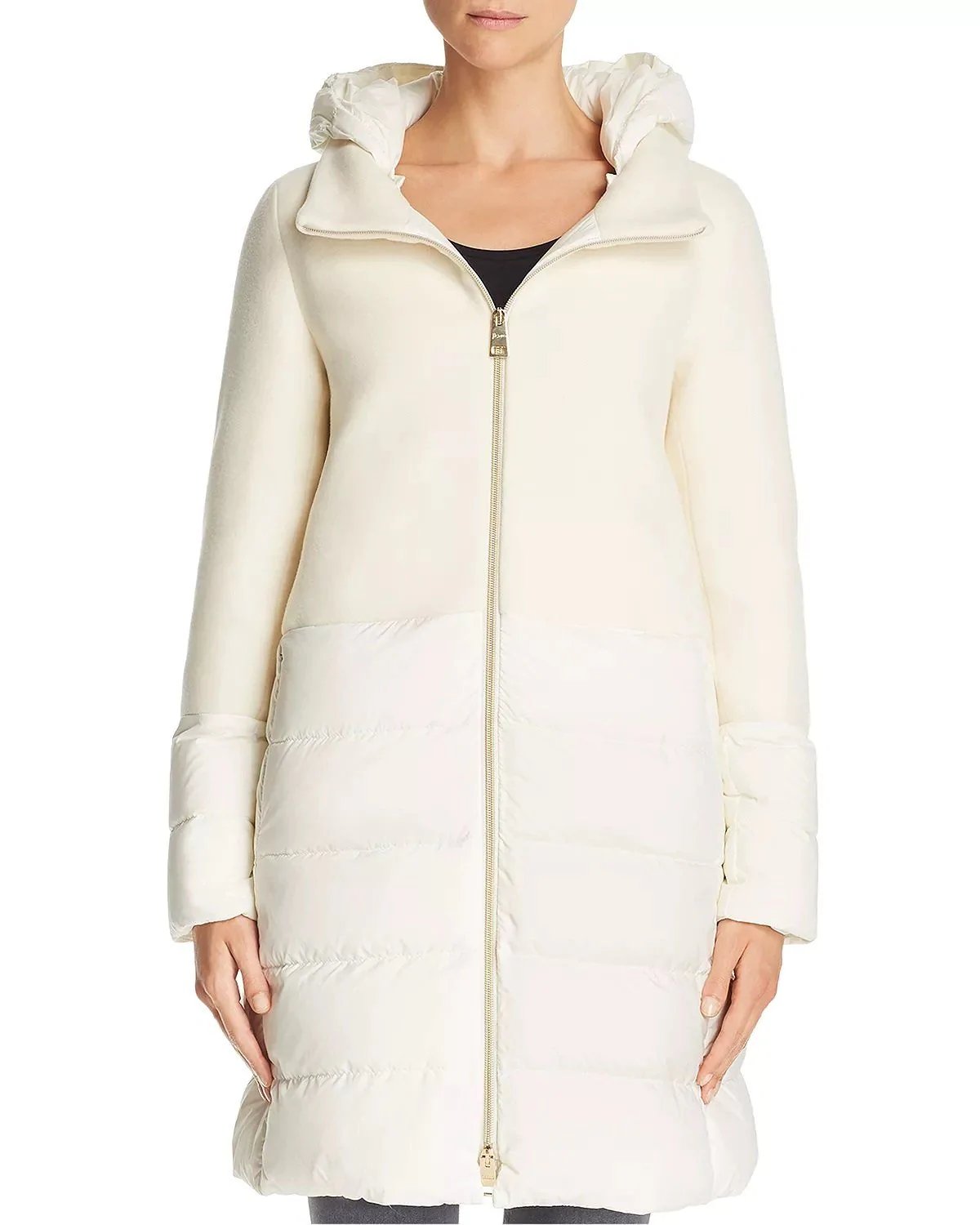 Herno Nuage Lightweight Mixed Media Down Coat-20262102